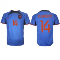 Fotbalové Dres Holandsko Davy Klaassen #14 Venkovní MS 2022 Krátký Rukáv